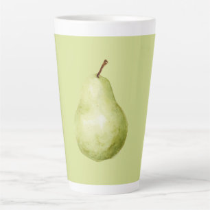 Tasse Latte Poire Fruit Vert