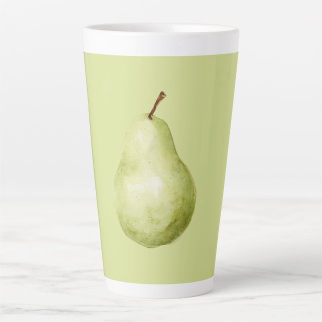 Tasse Latte Poire Fruit Vert (Devant)