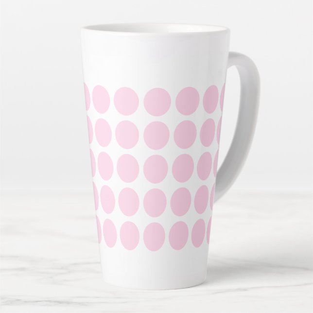 Tasse Latte Pois Latte Mug-Pink (Angle droit)