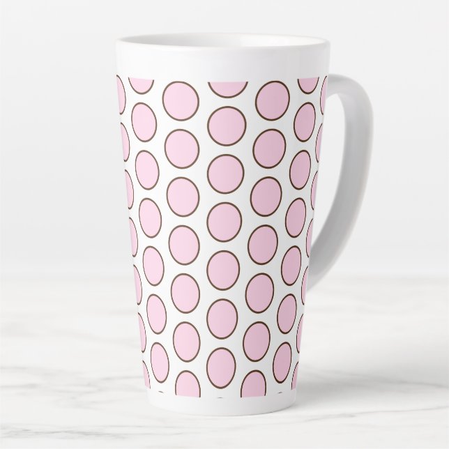 Tasse Latte Pois Latte Mug-Pink (Angle droit)