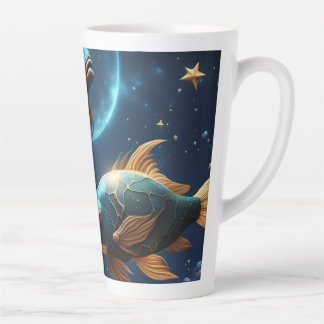 Tasse Latte Poissons