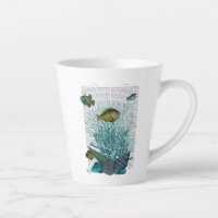 Poissons, coquillages bleus et coraux