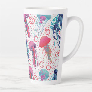 Tasse Latte Poissons de gelée colorée