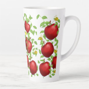 Tasse Latte pommes Fruits motif