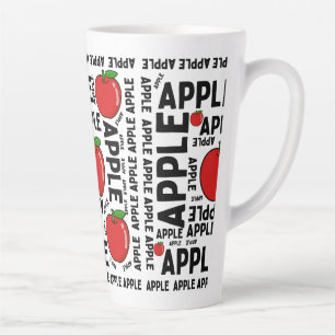 Tasse Latte pommes Fruits motif 