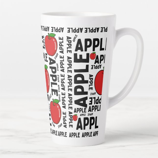 Tasse Latte pommes Fruits motif  (Droite)