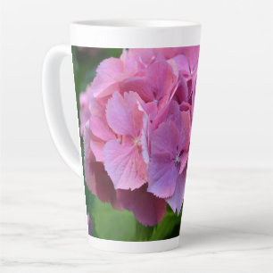 Tasse Latte Pompée rose Hydrangea Hortensia Fleur