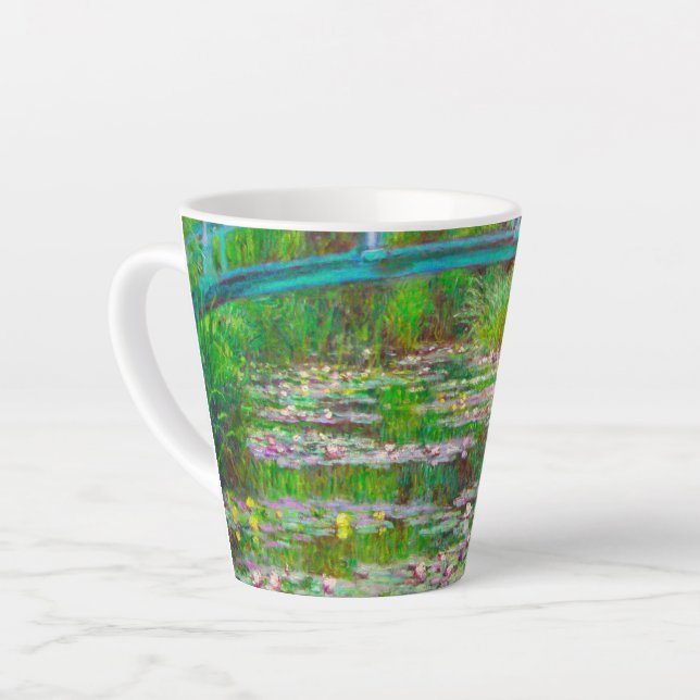 Tasse Latte Pont japonais Monet et nappes d'eau (Angle gauche)