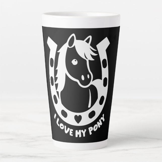 Tasse Latte Pony Club Rider (Devant)
