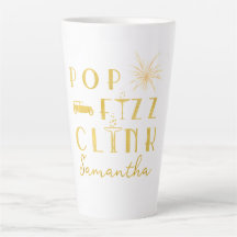 Pop Fizz Clink Or Typographie Nouvel An Moderne