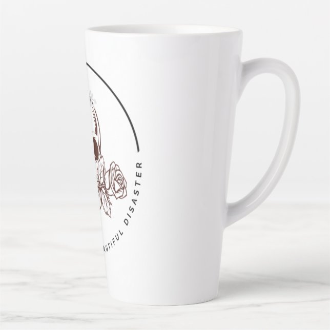 Tasse Latte Porte - clé acrylique (Droite)