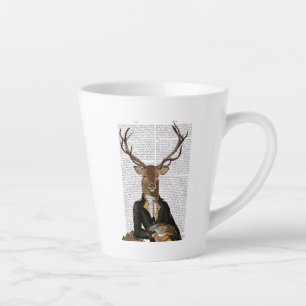 Tasse Latte Portrait de cerfs