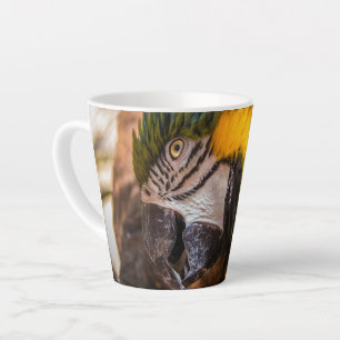 Tasse Latte Portrait en macao bleu et jaune