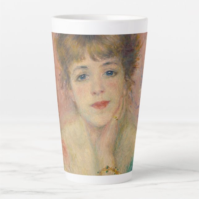 Tasse Latte Portrait of Actress Jeanne Samary, Auguste Renoir (Devant)