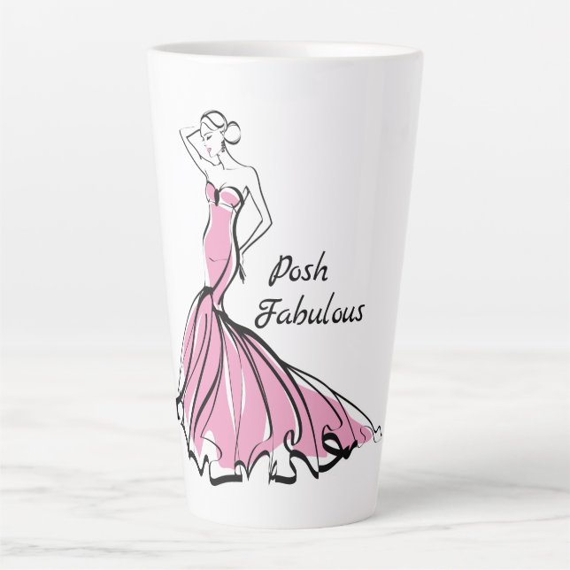 Tasse Latte Posh Fabulous Latte Mug, Poshmark (Devant)