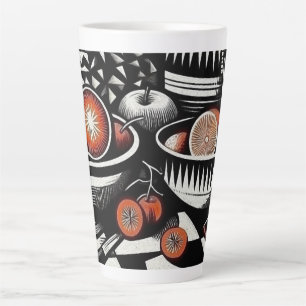 Tasse Latte Poterie géométrique
