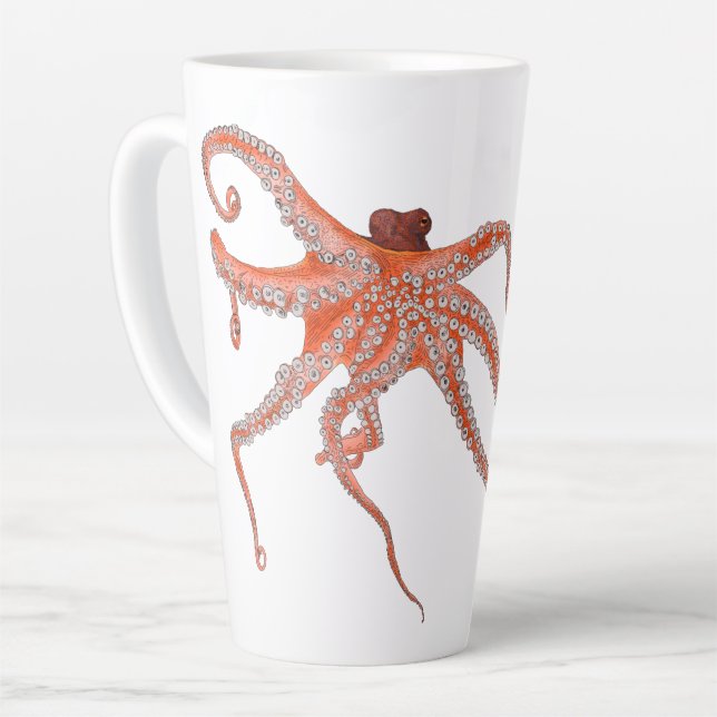 Tasse Latte Poulpe de poulpe (Angle gauche)