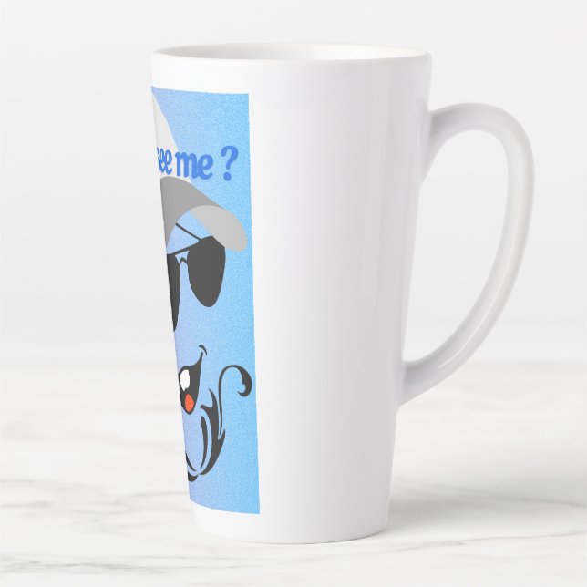 Tasse Latte Pouvez-Vous Me Voir ? (Droite)