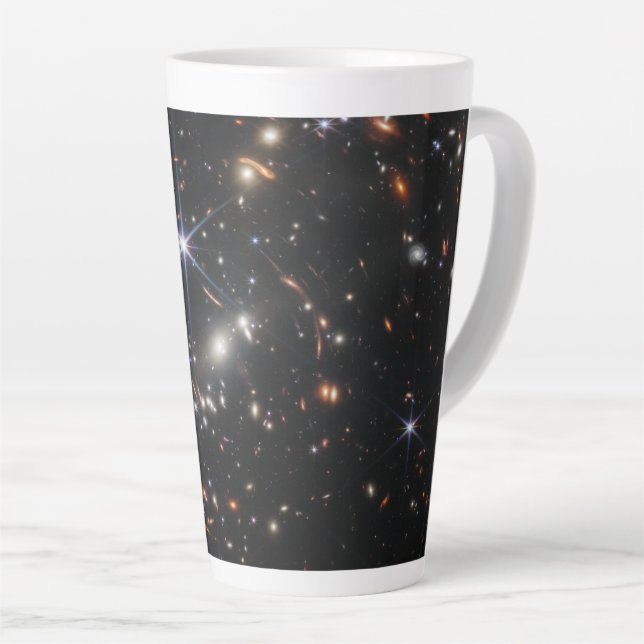 Tasse Latte Premier champ profond de l'univers de James webb (Angle droit)