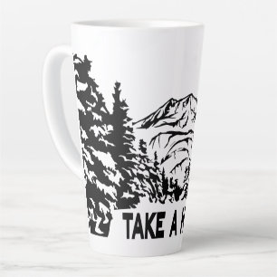 Tasse Latte Prenez une citation Hippique paysage montagnard mo