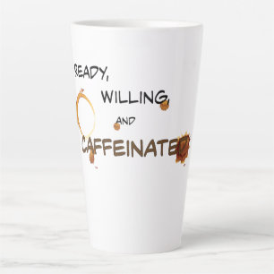 Tasse Latte Prêt, prêt et affiné