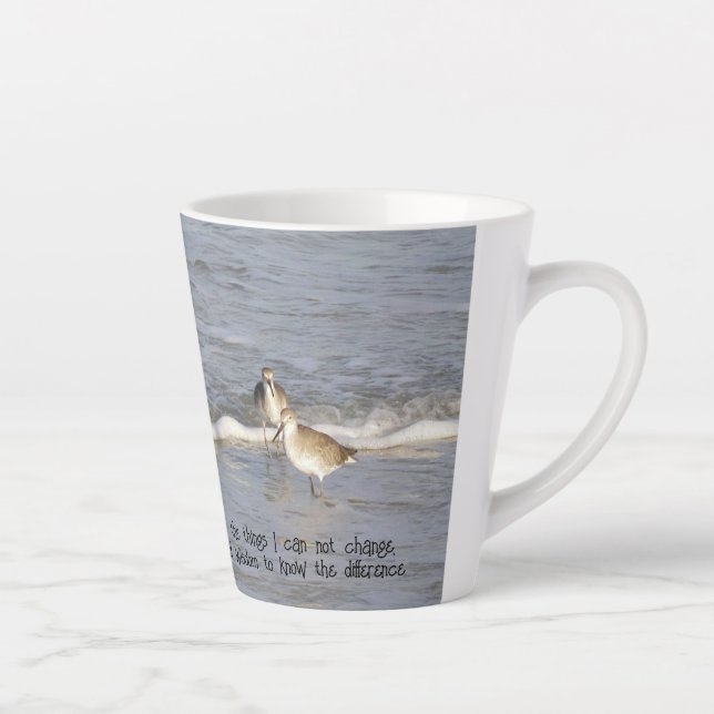 Tasse Latte Prière de sérénité (Droite)
