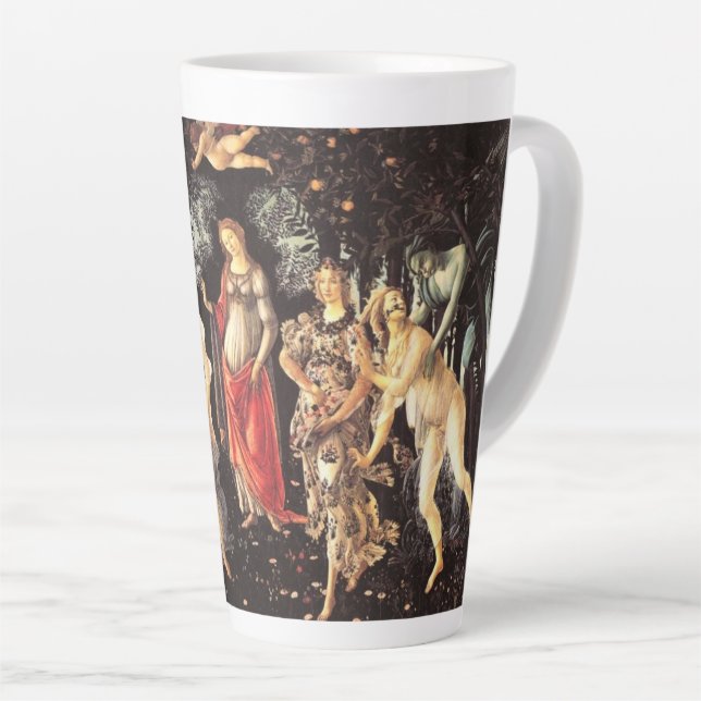 Tasse Latte Primavera / Allégorie du printemps par Botticelli (Angle droit)