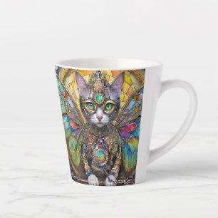 Tasse Latte Prince Kitty Chat de la Brigade des papillons