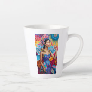 Tasse Latte Princesse élégante avec des ailes
