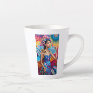 Tasse Latte Princesse élégante avec des ailes