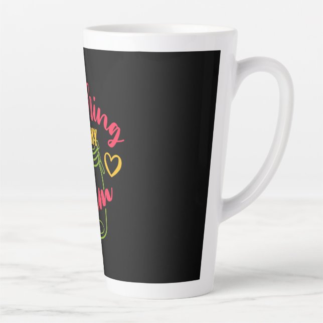 Tasse Latte Professeur Cadeaux | Enseigner est ma confiture (Droite)