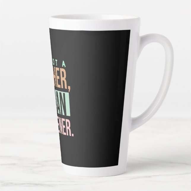 Tasse Latte Professeur d'art enseignant An Awakener (Droite)