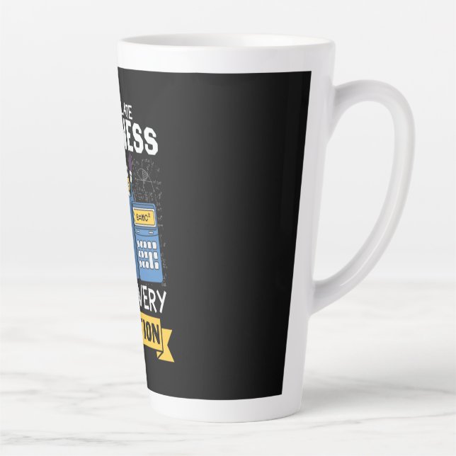 Tasse Latte Professeur de mathématiques Calculer la gentilless (Droite)