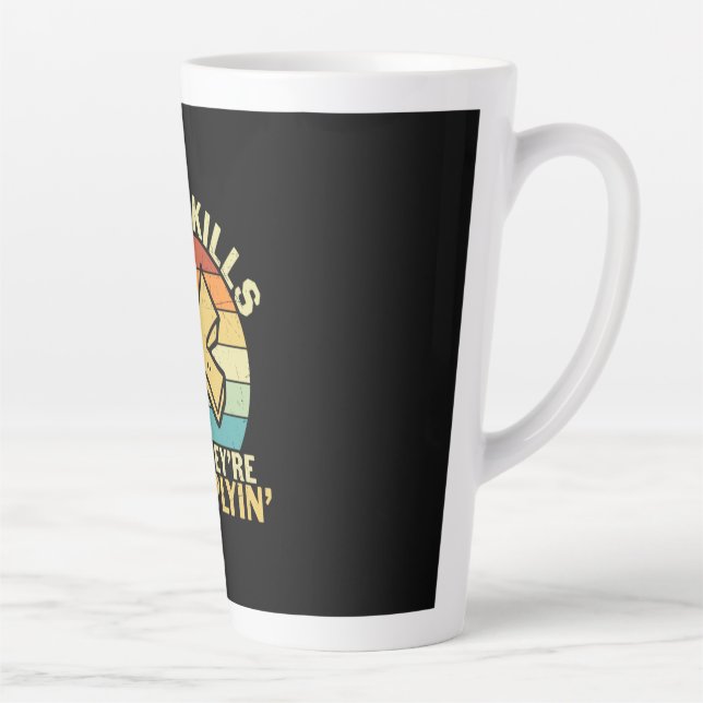 Tasse Latte Professeur de mathématiques J'ai des compétences (Droite)