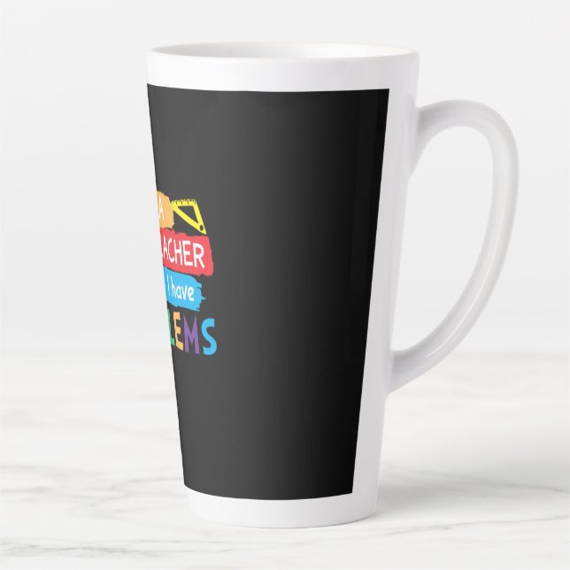 Tasse Latte Professeur De Maths Je Suis Enseignant En Maths (Droite)