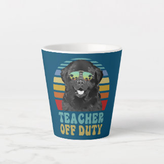Tasse Latte Professeur hors service drôle chien Terre-Neuve ét