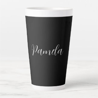Tasse Latte Professionnel Minimaliste Ajouter un nom personnal