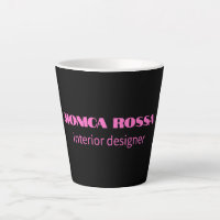 Professionnel Simple Moderne Neon Rose Noir