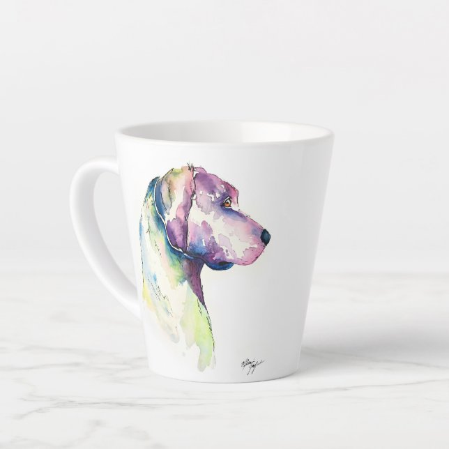 Tasse Latte Profil de chiot (Angle gauche)