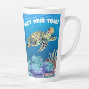 Tasse Latte Profitez de la tortue