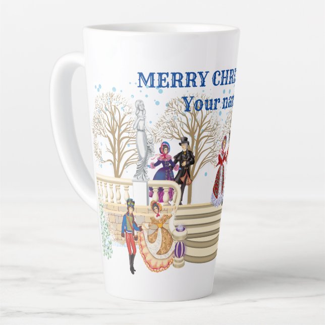 Tasse Latte Promenade hivernale (Angle gauche)