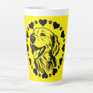 Tasse Latte Propriétaire du chien d'or Retriever