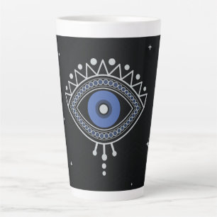 Tasse Latte Protection des yeux mal symbole de magie talisman