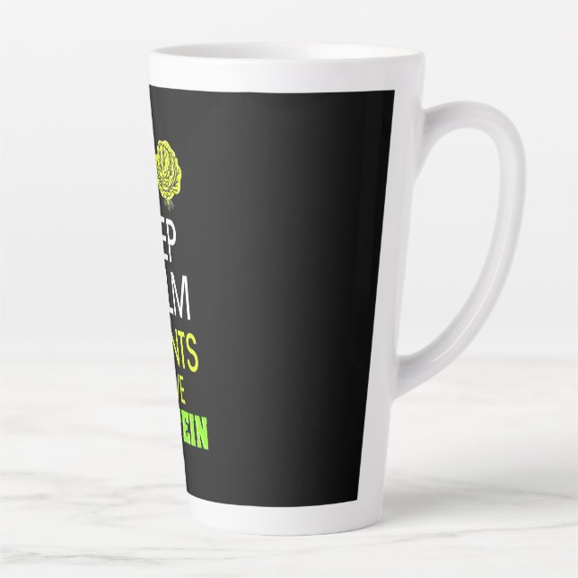 Tasse Latte Protéine have de Keep Calm Plants (Droite)