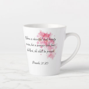 Tasse Latte Proverbes 31:30 Une femme qui craint le Seigneur
