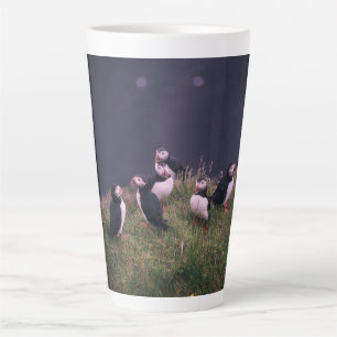 Tasse Latte Puffins de l'Atlantique
