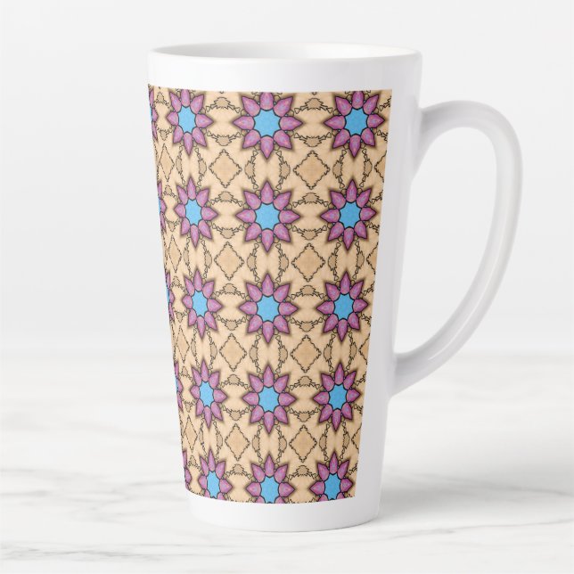 Tasse Latte Puissance de la Fleur Étoilée (Droite)