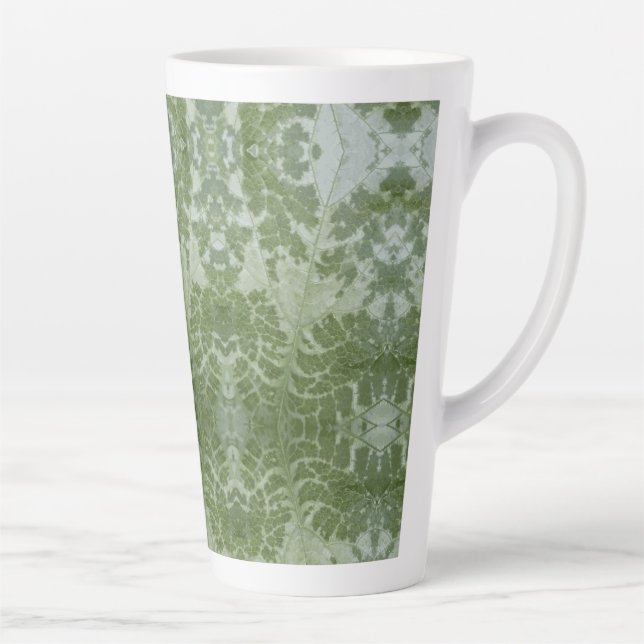 Tasse Latte Pumpkin Leaf Macro (Droite)