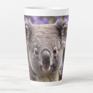 Tasse Latte Purple Jacaranda Koala Ours,