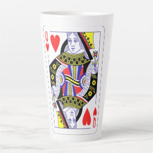 Tasse Latte Queen of Hearts Surdimensionné Graphisme, Jouer de